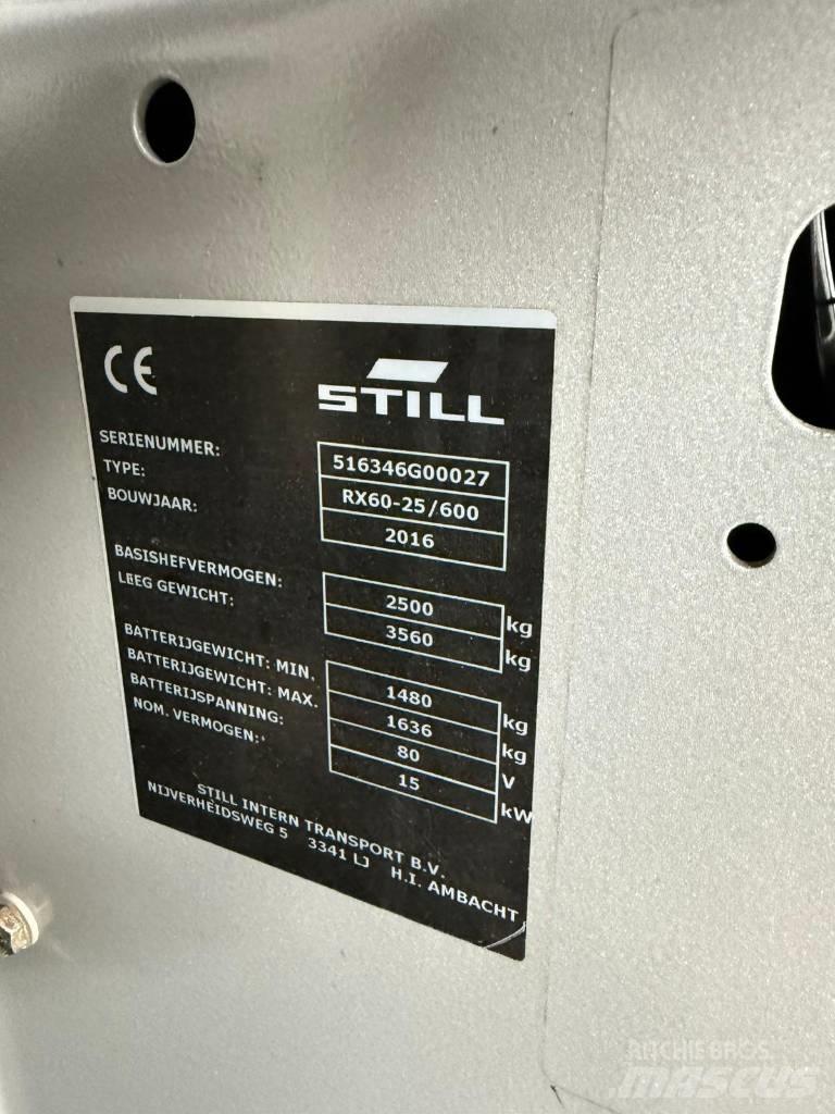 Still RX60-25 Electric forklift trucks