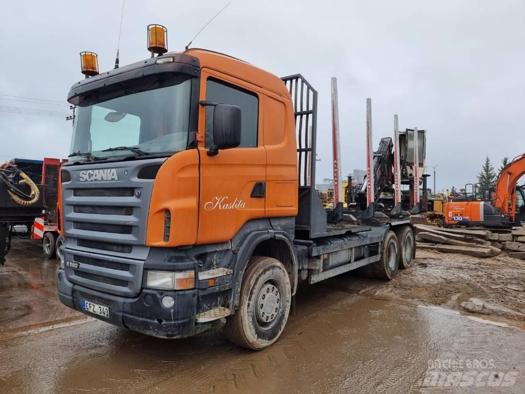 Scania R 580 Timber trucks