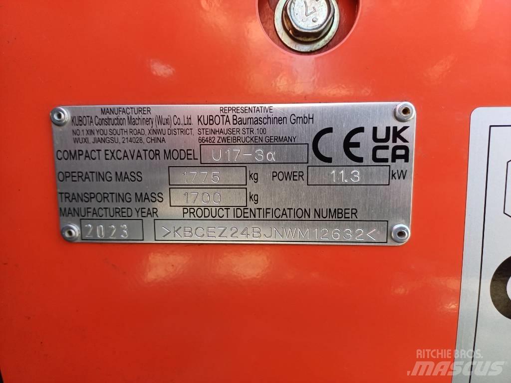 Kubota U 17-3 Mini excavators < 7t (Mini diggers)