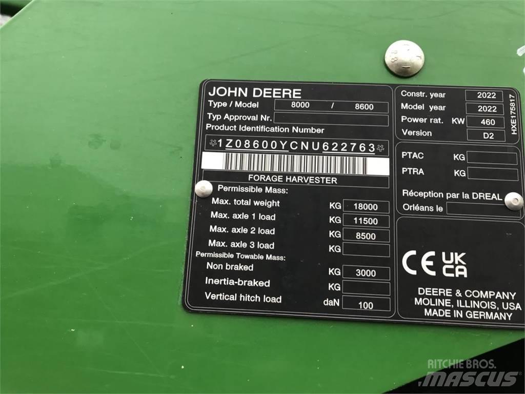 John Deere 8600 Forage harvesters