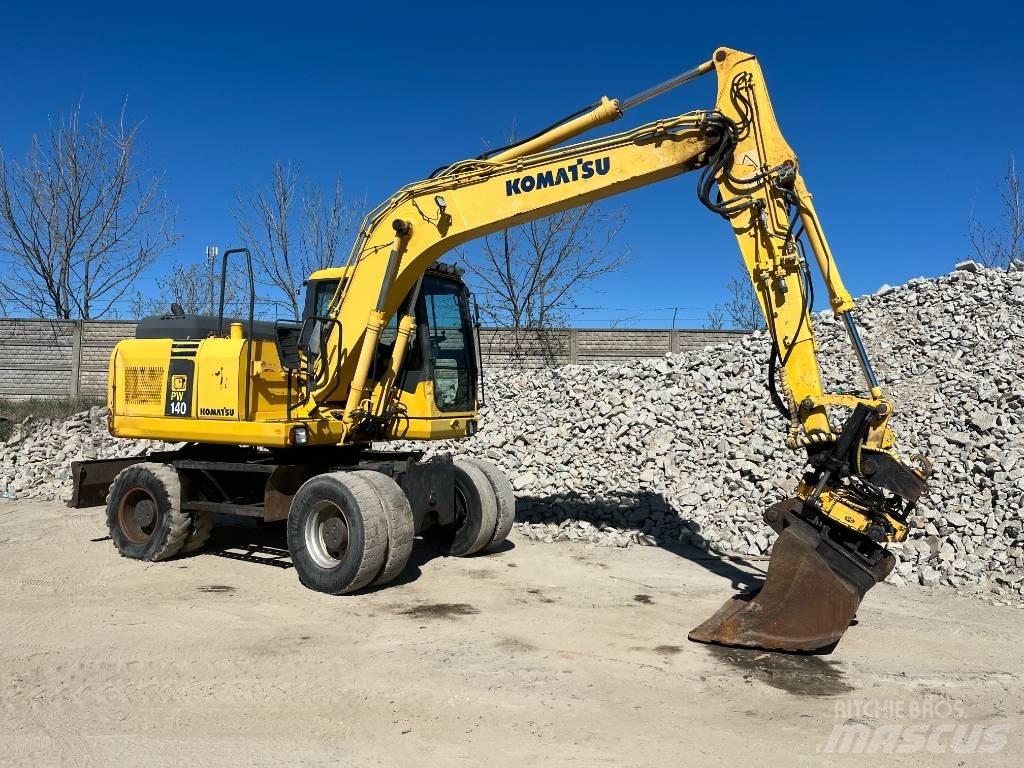 Komatsu PW 140-7 Wheeled excavators