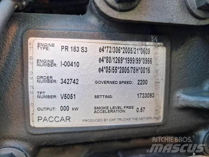 Paccar PR 183 S3 Other components