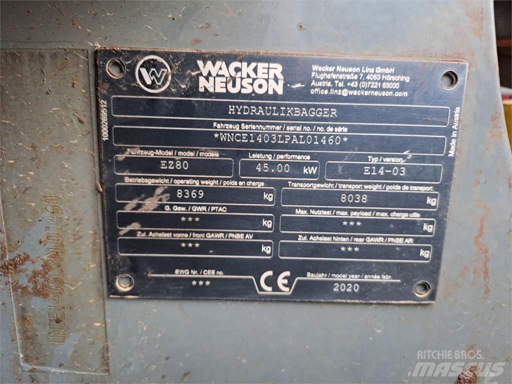 Wacker Neuson EZ80 Crawler excavators