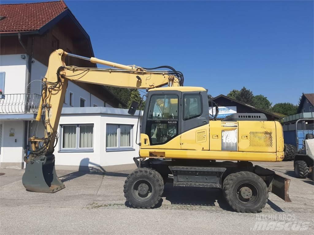 Komatsu PW180-7 Wheeled excavators