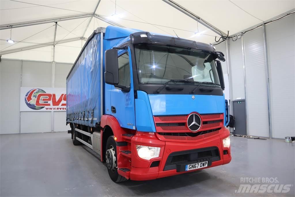 Mercedes-Benz ANTOS 1824 Curtain sider trucks