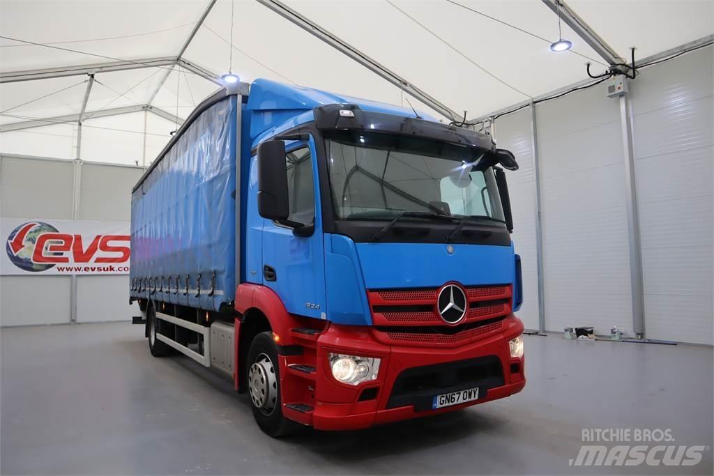 Mercedes-Benz ANTOS 1824 Curtain sider trucks