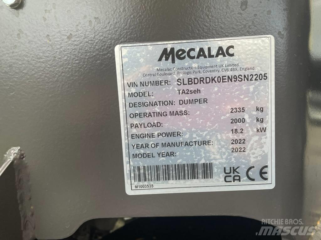 Mecalac TA2SEH Articulated Haulers