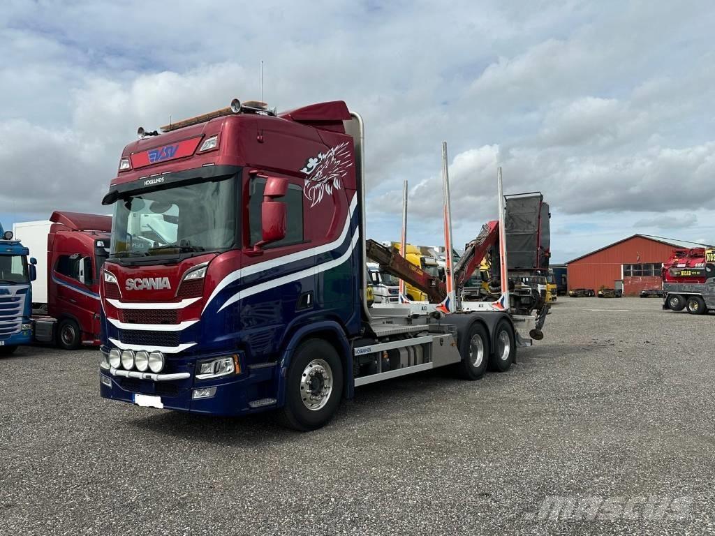 Scania R650B 6X4 NB Timber trucks