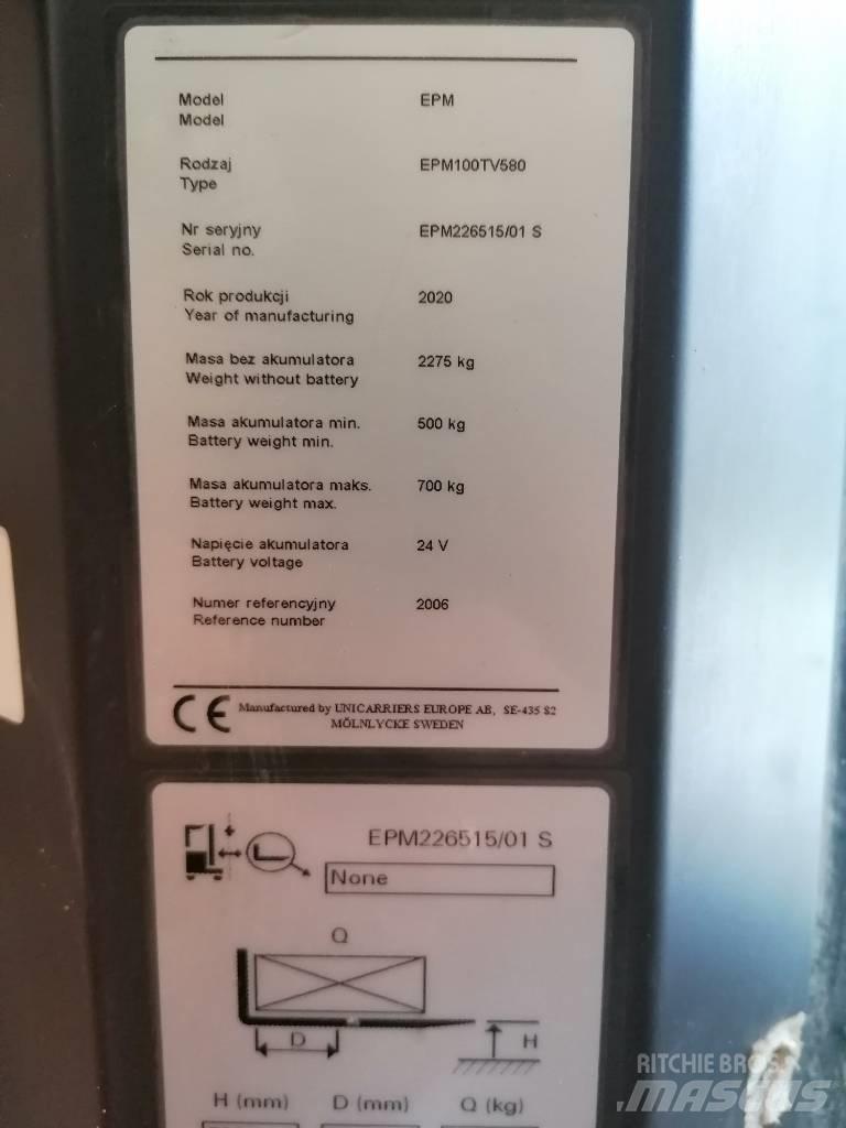 UniCarriers EPM100 High lift order picker