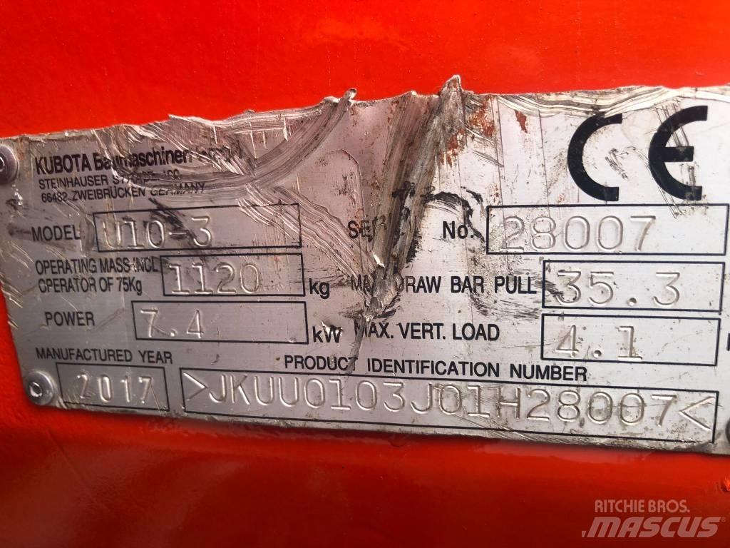 Kubota U 10-3 Mini excavators < 7t (Mini diggers)