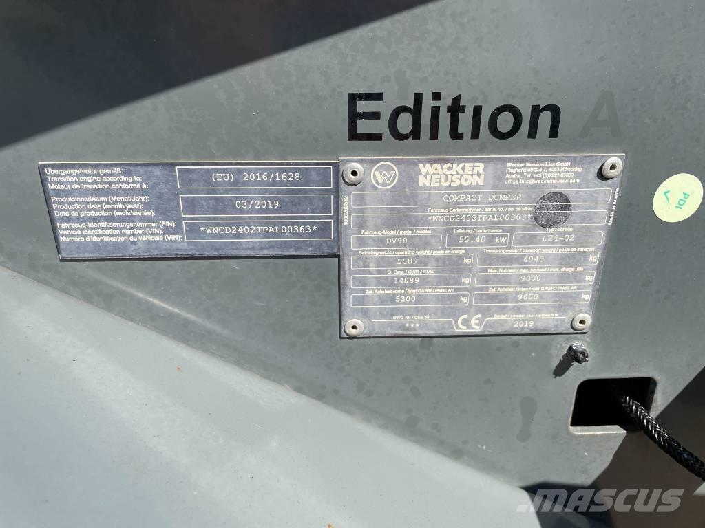 Wacker Neuson DV 90 Site dumpers