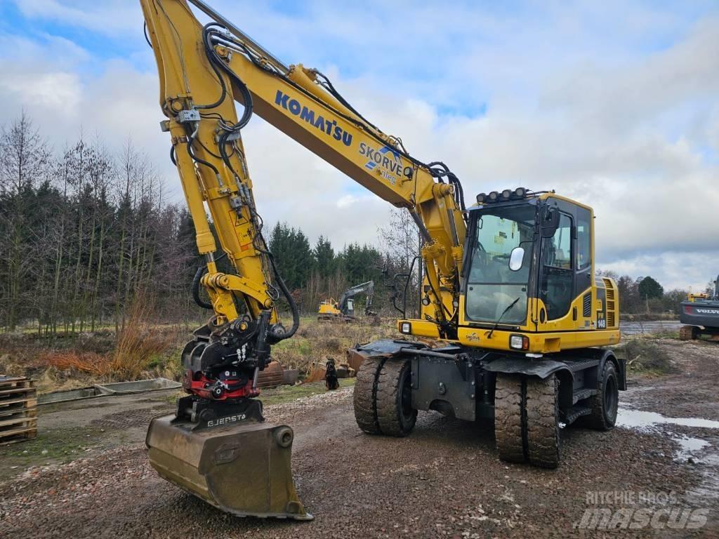 Komatsu PW148-8 Wheeled excavators