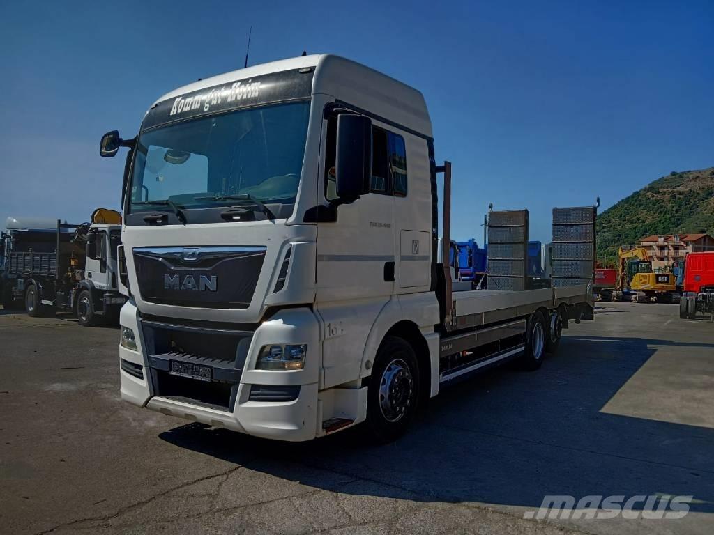 MAN TGX 26.440 Beavertail Flatbed / winch trucks