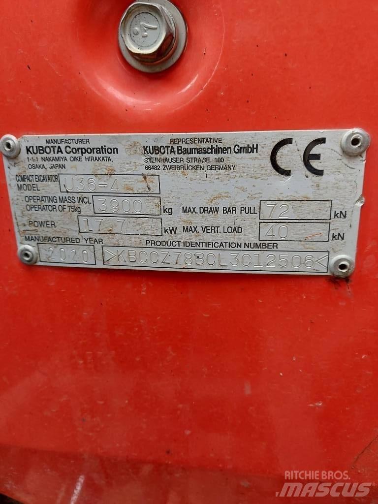 Kubota U 36-4 Mini excavators < 7t (Mini diggers)