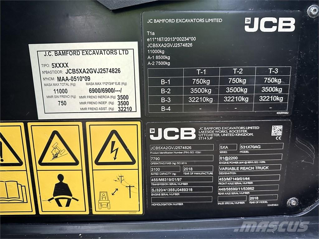 JCB 531-70 Agri Telehandlers