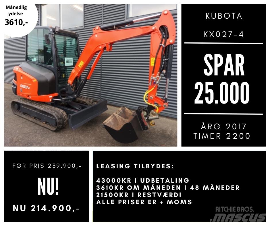 Kubota kx027-4 Mini excavators < 7t (Mini diggers)