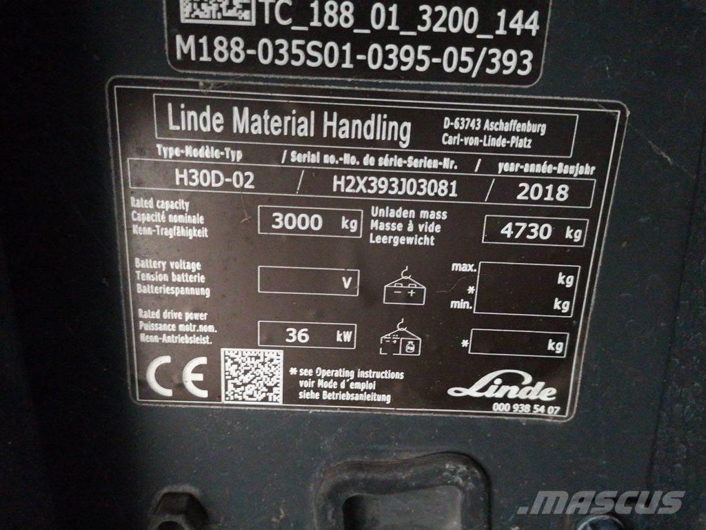 Linde H30D-02 Diesel trucks