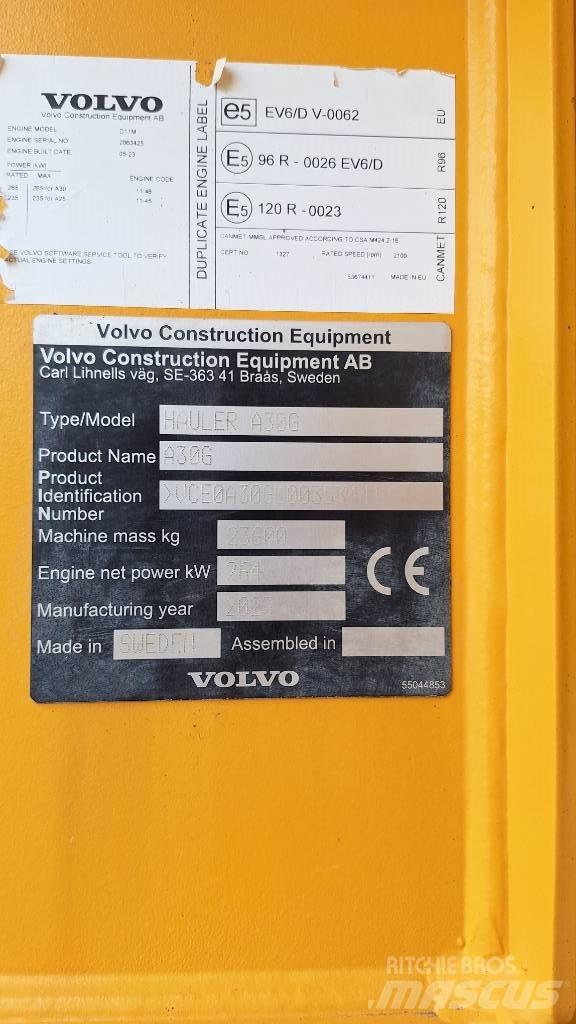 Volvo A30G Articulated Haulers