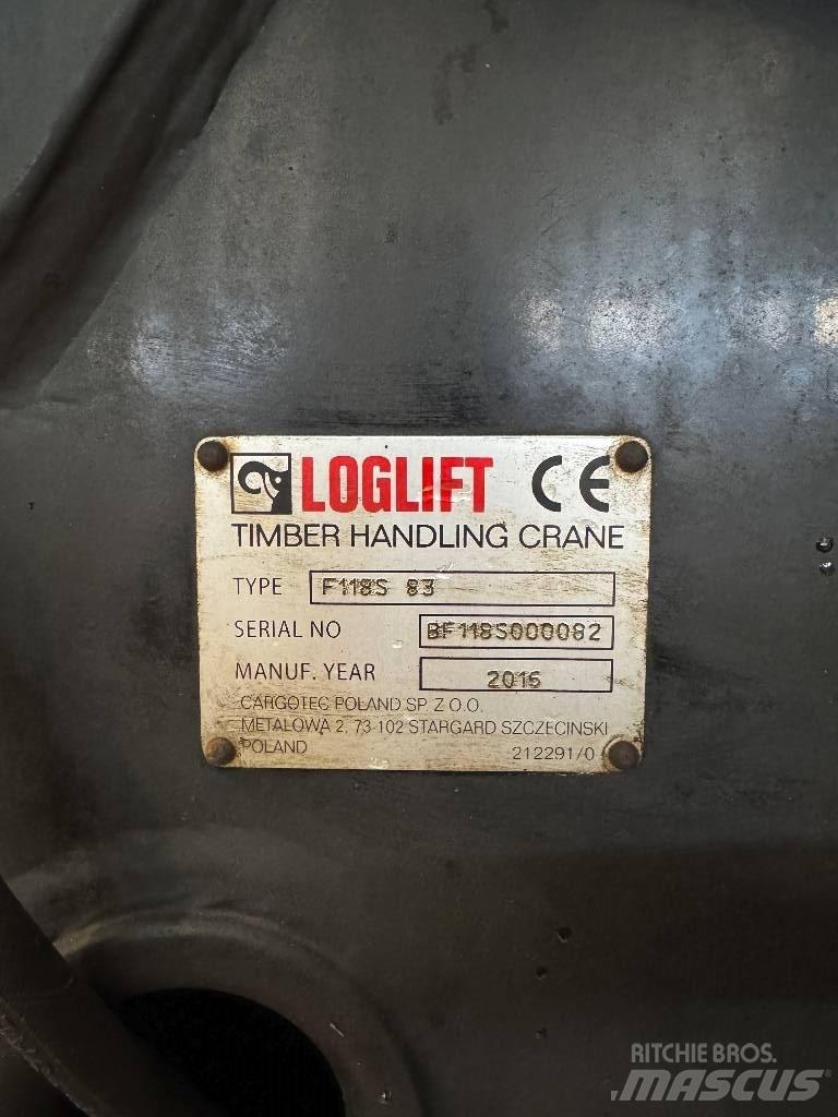 Loglift 118 S T Timber cranes