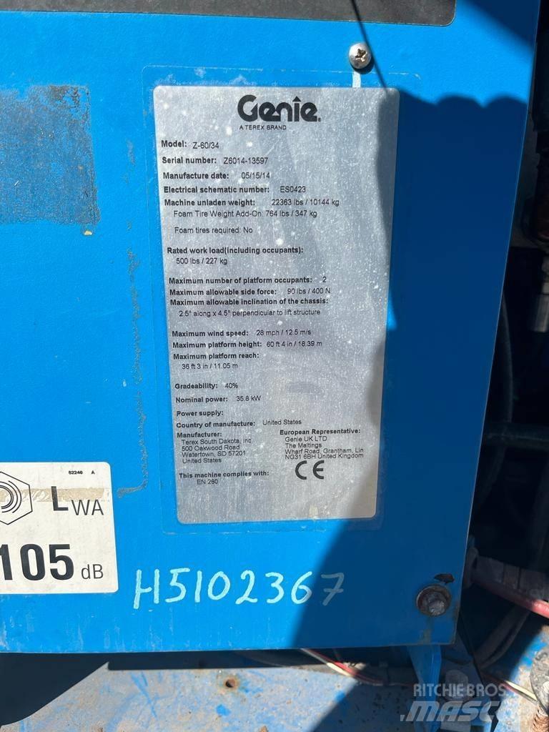 Genie Z 60/34 Articulated boom lifts