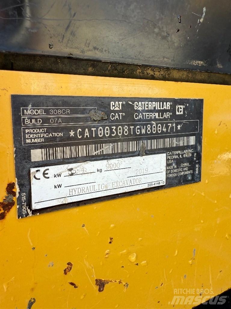 CAT 308 CR Mini excavators  7t - 12t