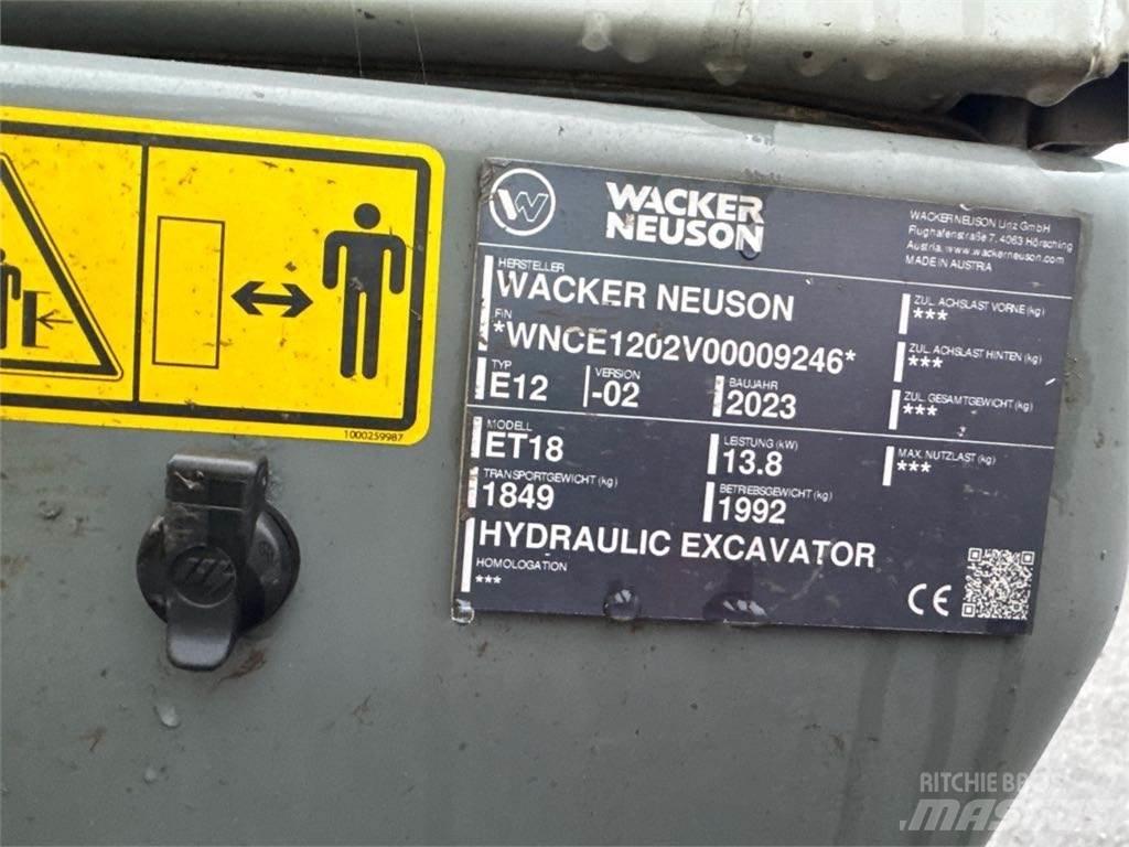 Wacker Neuson ET18 Crawler excavators