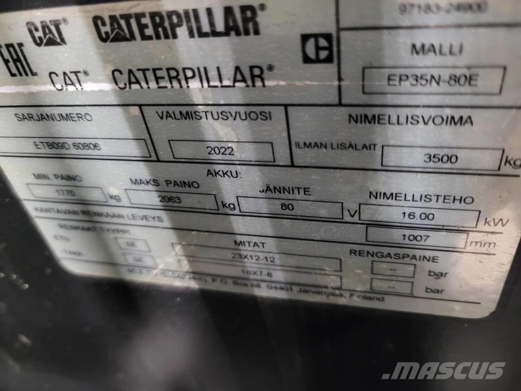 CAT EP 35 N Electric forklift trucks