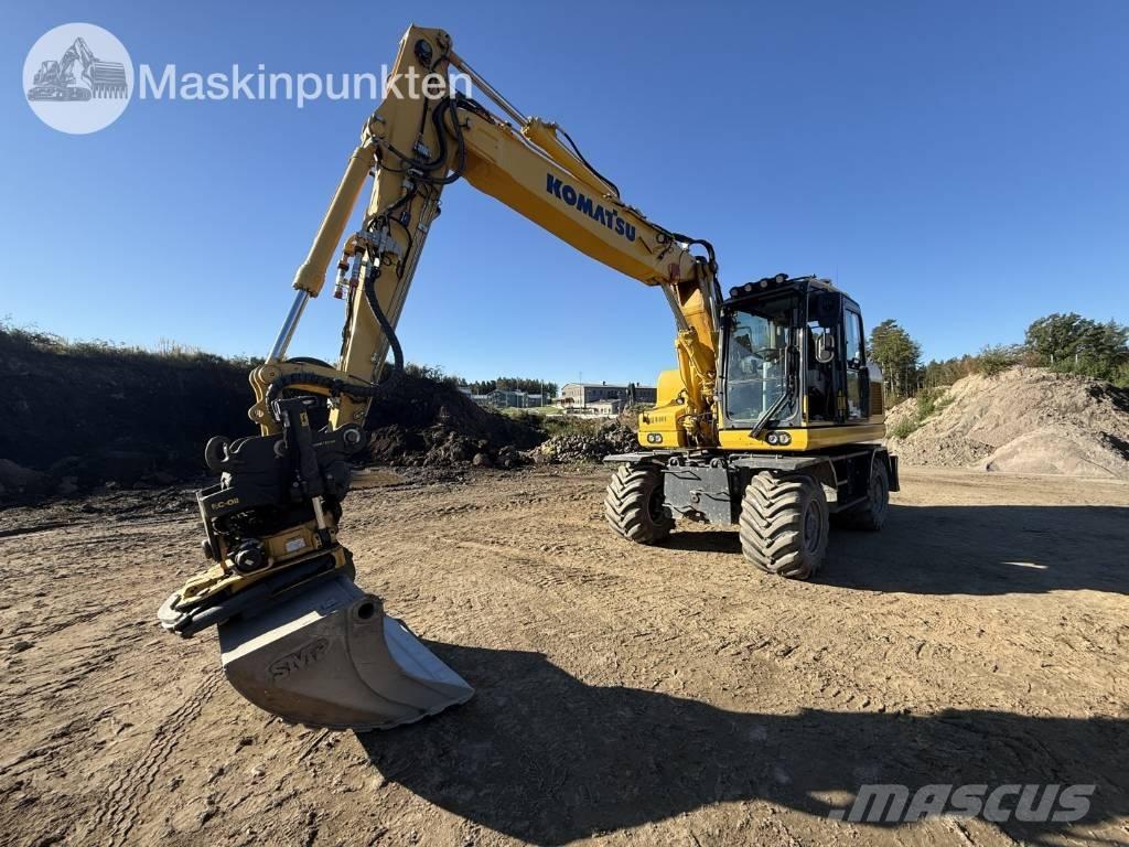 Komatsu PW 160 Wheeled excavators