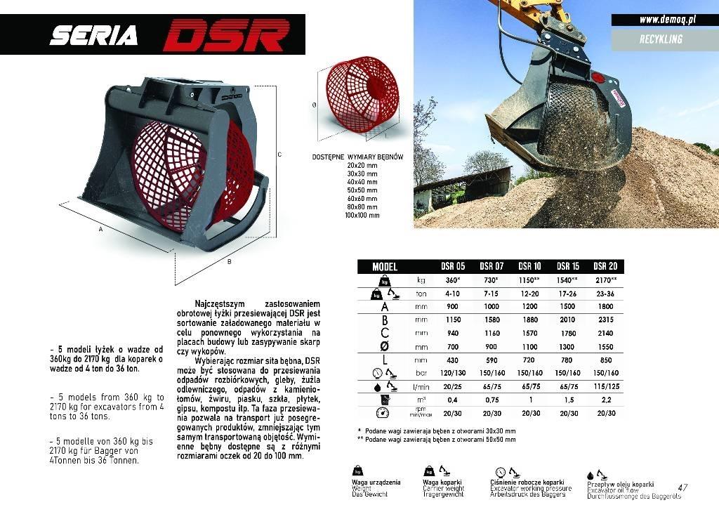 DEMOQ DSR15 Screening buckets