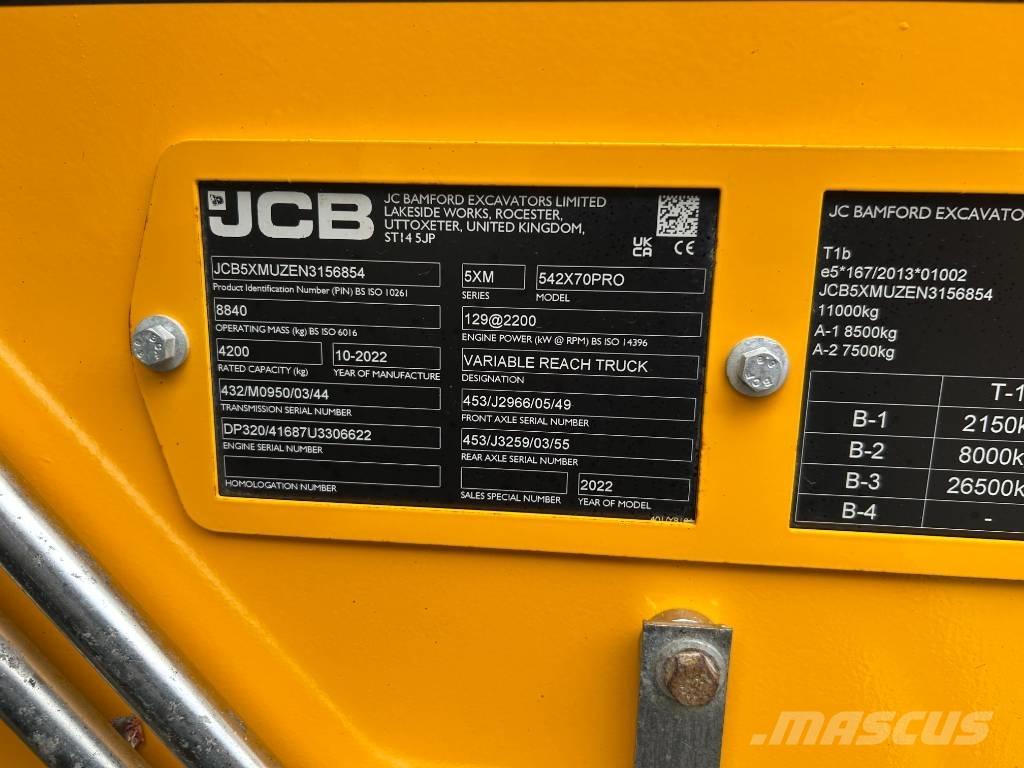 JCB 542-70 Agri Pro Telehandlers