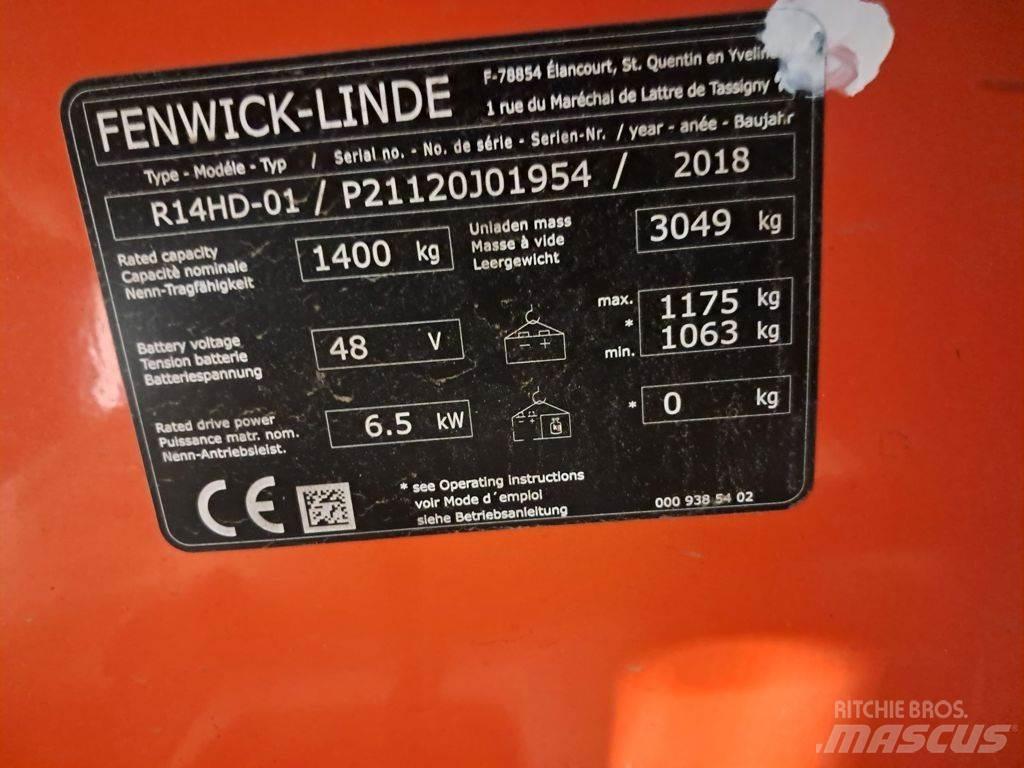 Linde R14 HD Reach truck