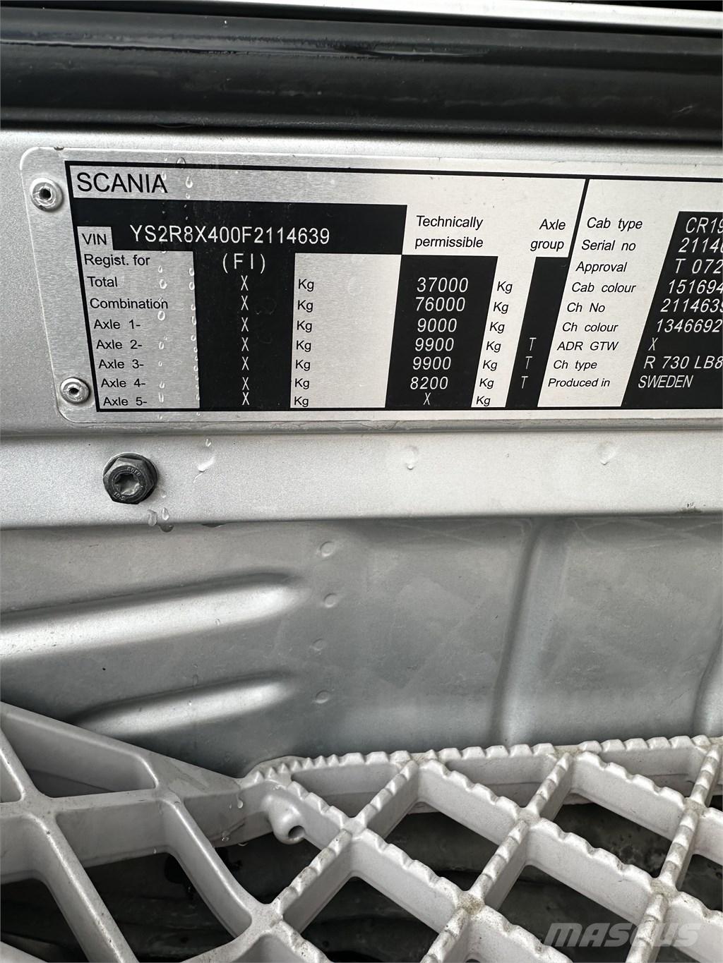 Scania R 730 Box trucks