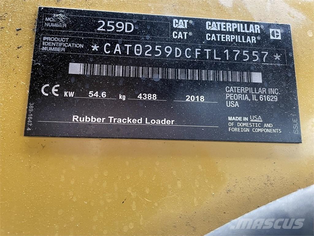 CAT 259D HF Skid steer loaders