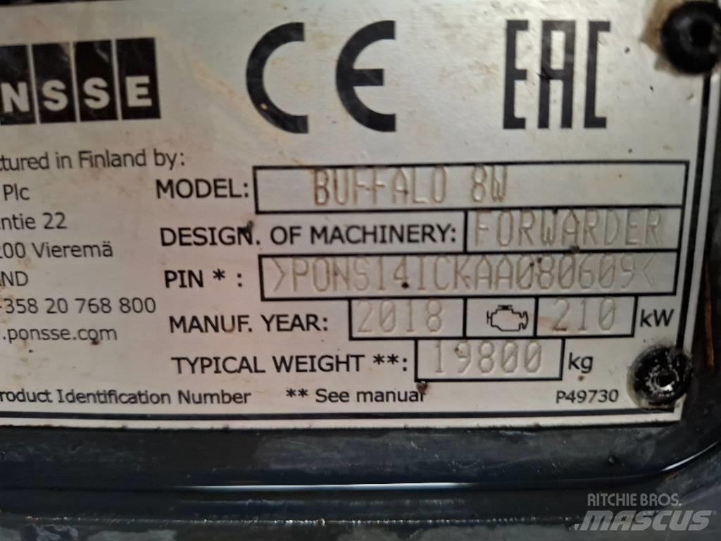 Ponsse Buffalo 8W Forwarders