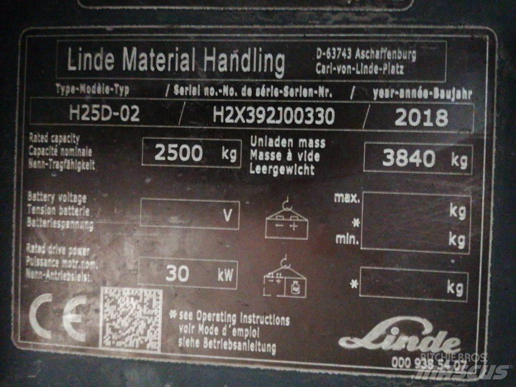 Linde H25D-02 Diesel trucks