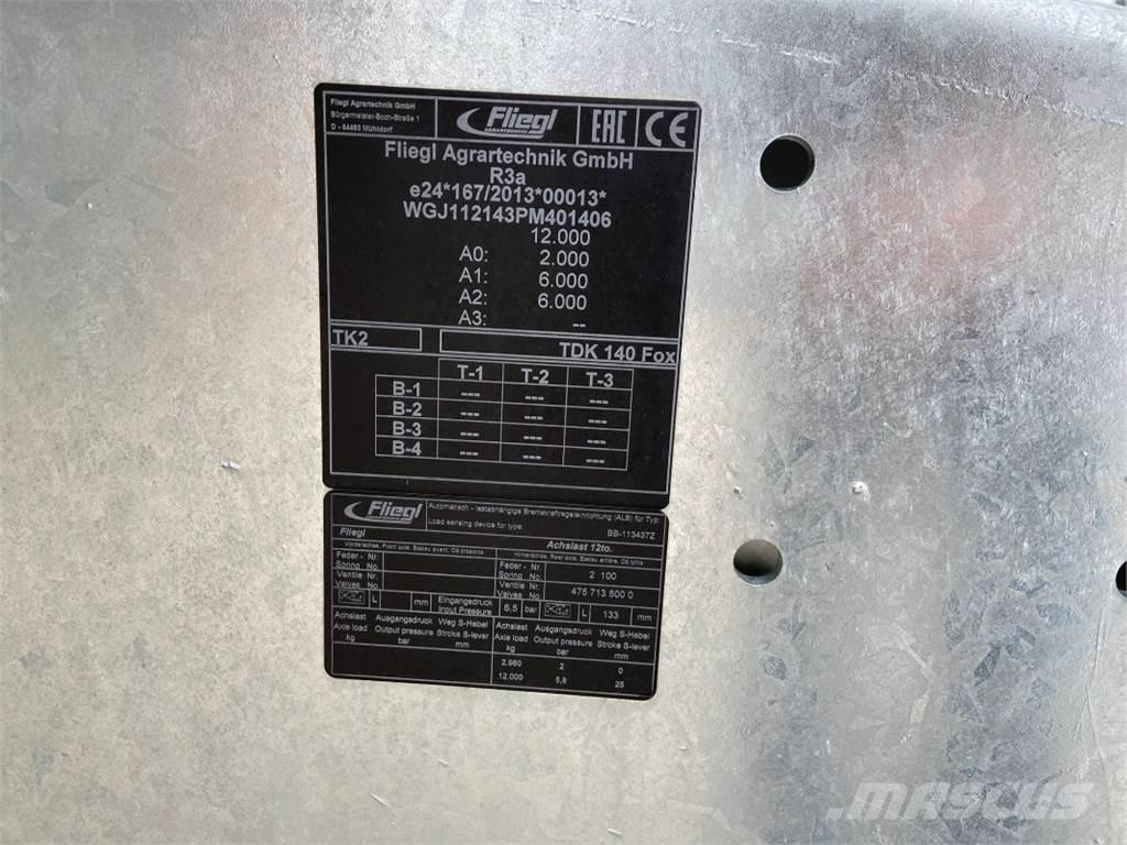 Fliegl TDK 140 FOX Farm machinery