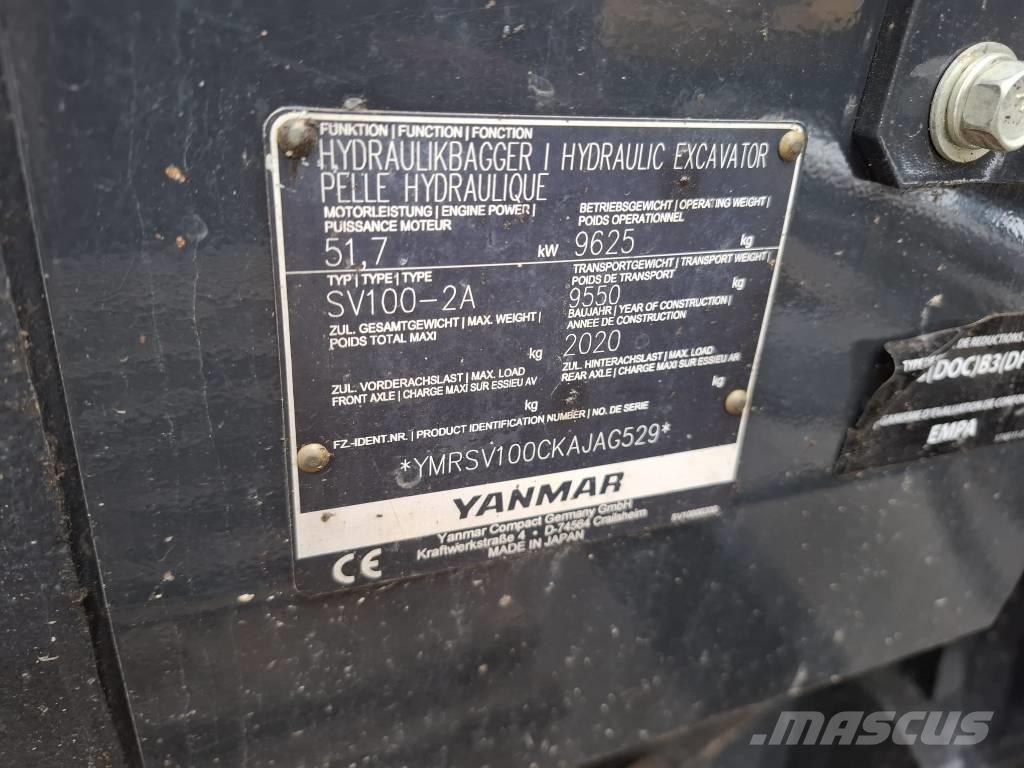 Yanmar SV 100-2A Mini excavators  7t - 12t
