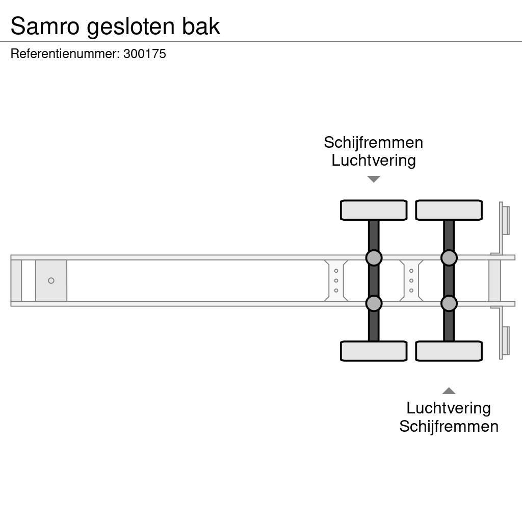 Samro gesloten bak Box semi-trailers