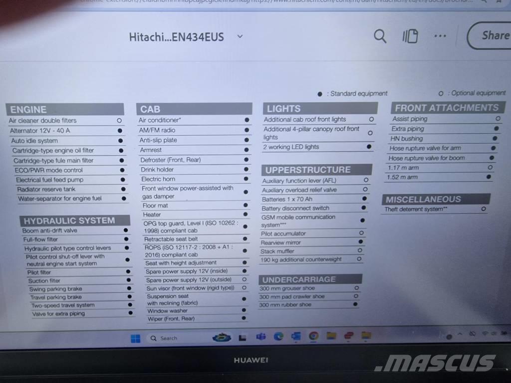 Hitachi ZX 33 U-6 Mini excavators < 7t (Mini diggers)