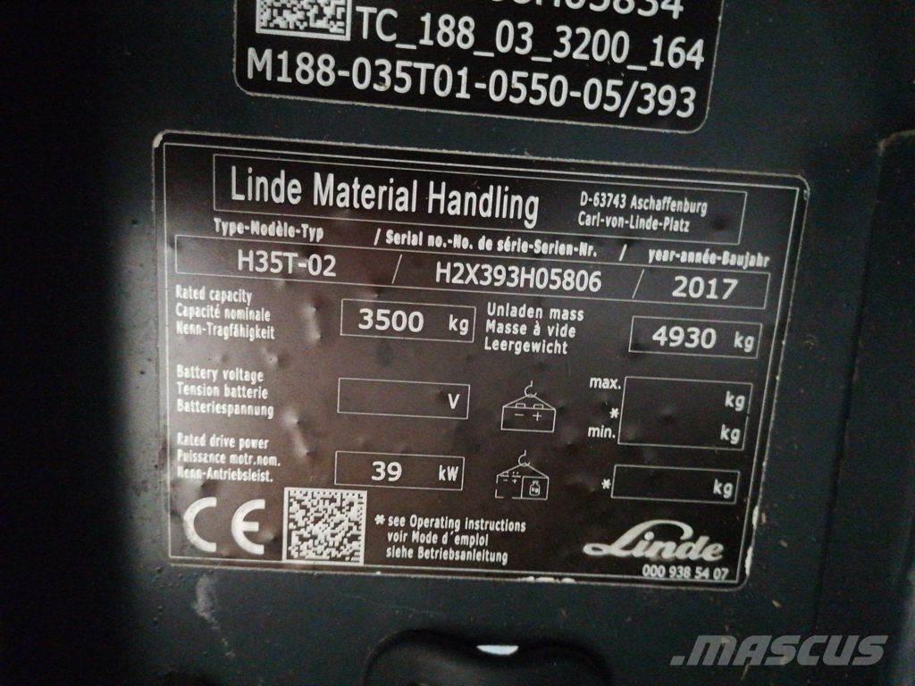 Linde H35T-02 LPG trucks
