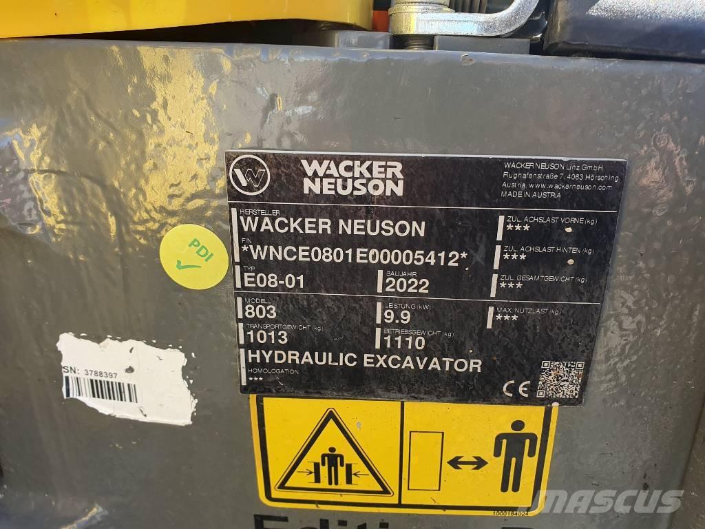 Wacker Neuson 803 Crawler excavators