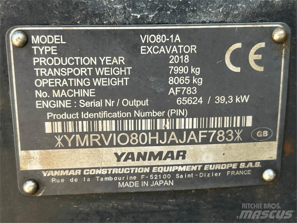 Yanmar Vio 80-1A Mini excavators  7t - 12t