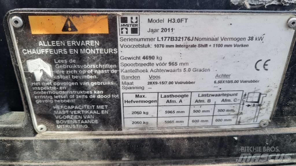 Hyster H 3.00 FT LPG trucks