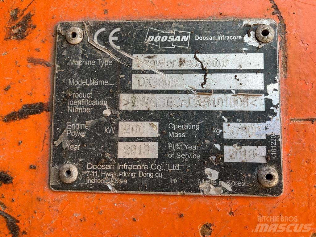 Doosan DX 380 LC Crawler excavators