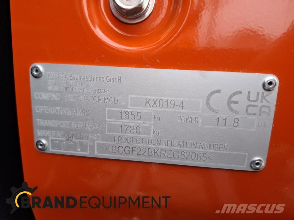 Kubota KX019-4 Mini excavators < 7t (Mini diggers)