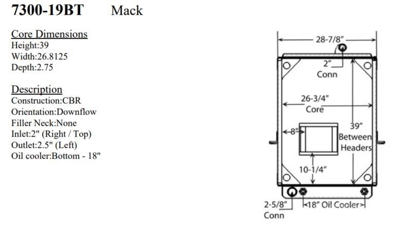 Mack LE Radiators