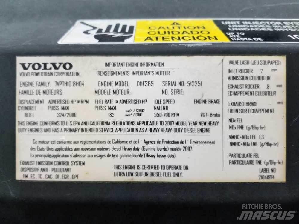 Volvo D11F Engines