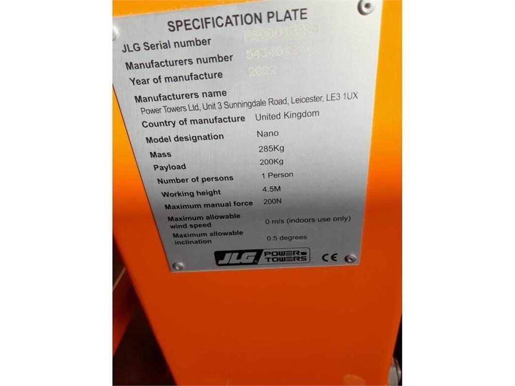 JLG NANO Used Personnel lifts and access elevators