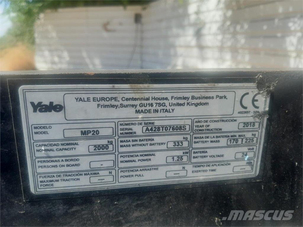Yale MP20 Others