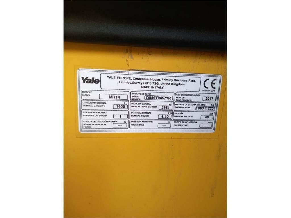 Yale MR14 Reach truck